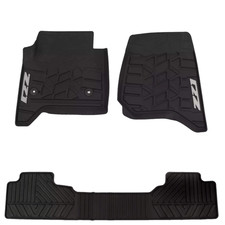 Silverado First-and Second-row Premium All-weather Floor Mats Black Z71 Logo