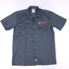 Dickies Silver City Brewery Work Shirt M Ride The Spiral Beer Graphic