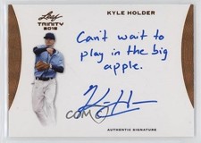 2015 Leaf Trinity Inscription Auto Bronze Kyle Holder #A-KH1 Auto 2t7