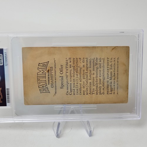 1913 T200 FATIMA TEAM CARD JIM THORPE CHRISTY MATHEWSON NEW YORK NATIONALS PSA 1 - Picture 4 of 8