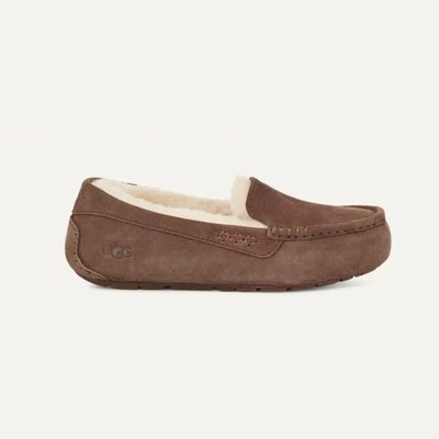 UGG Ansley Women’s Brown Espresso Suede Shearling-Lined Moccasin Slippers NWOB UGG Ansley Espresso Suede Shearling Moccasin Slippers  main image 2