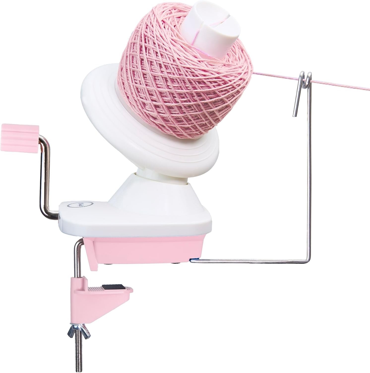 Olikraft Manual Yarn Winder | Ball Winder, Roller, Baller Crochet Pink 