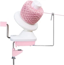 Olikraft Manual Yarn Winder | Ball Winder, Roller, Baller Crochet Pink 