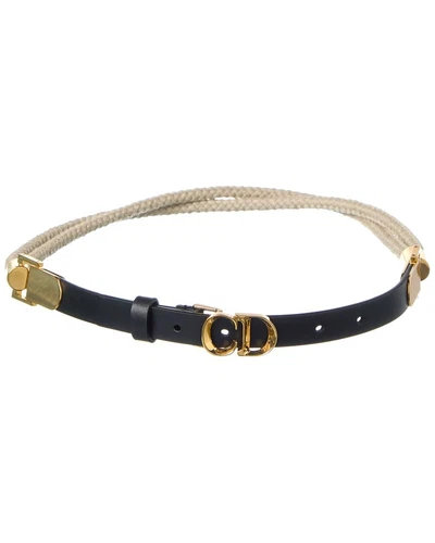 Ceinture femme Dior corde et cuir