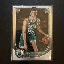 2025-26 Bowman Chrome #BCV-28 Hugo Gonzalez RC Boston Celtics