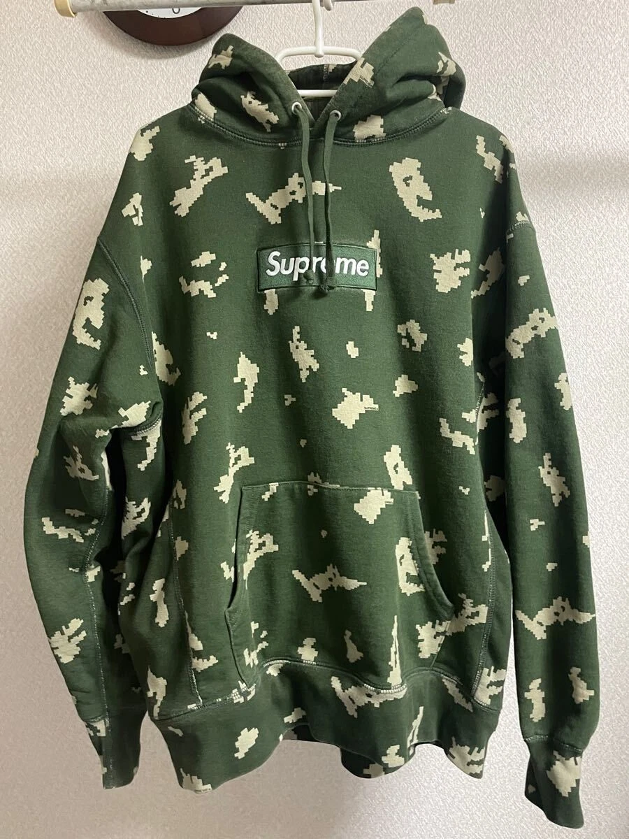 Sweat à capuche Supreme olive russe camouflage sweat à capuche taille M kaki olive russe