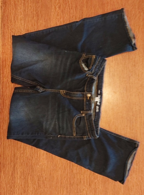 Cat & Jack Bootcut Stretch Girls' Jeans Size 16 Blue Denim Adjustable Waist