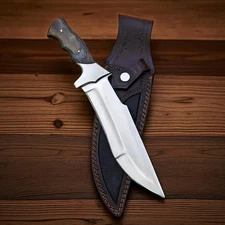 Handmade D2 Steel Hunting Bowie Knife For Outdoor Camping & Hiking