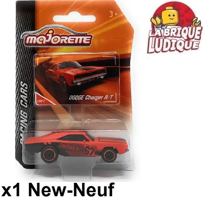 Majorette Racing Cars Dodge Charger R/T orange noir n°67 NEUF - Photo 1/1