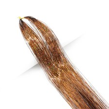 Holografische Glitzer-Kunsthaar-Lametta-Glanz-Extensions Twinkle- J