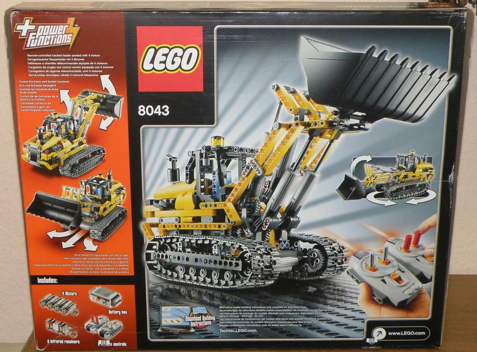 Lego Technic 8043 Motorisierter Raupenbagger 100% komplett mit Bauanleitungen - Bild 2 von 4