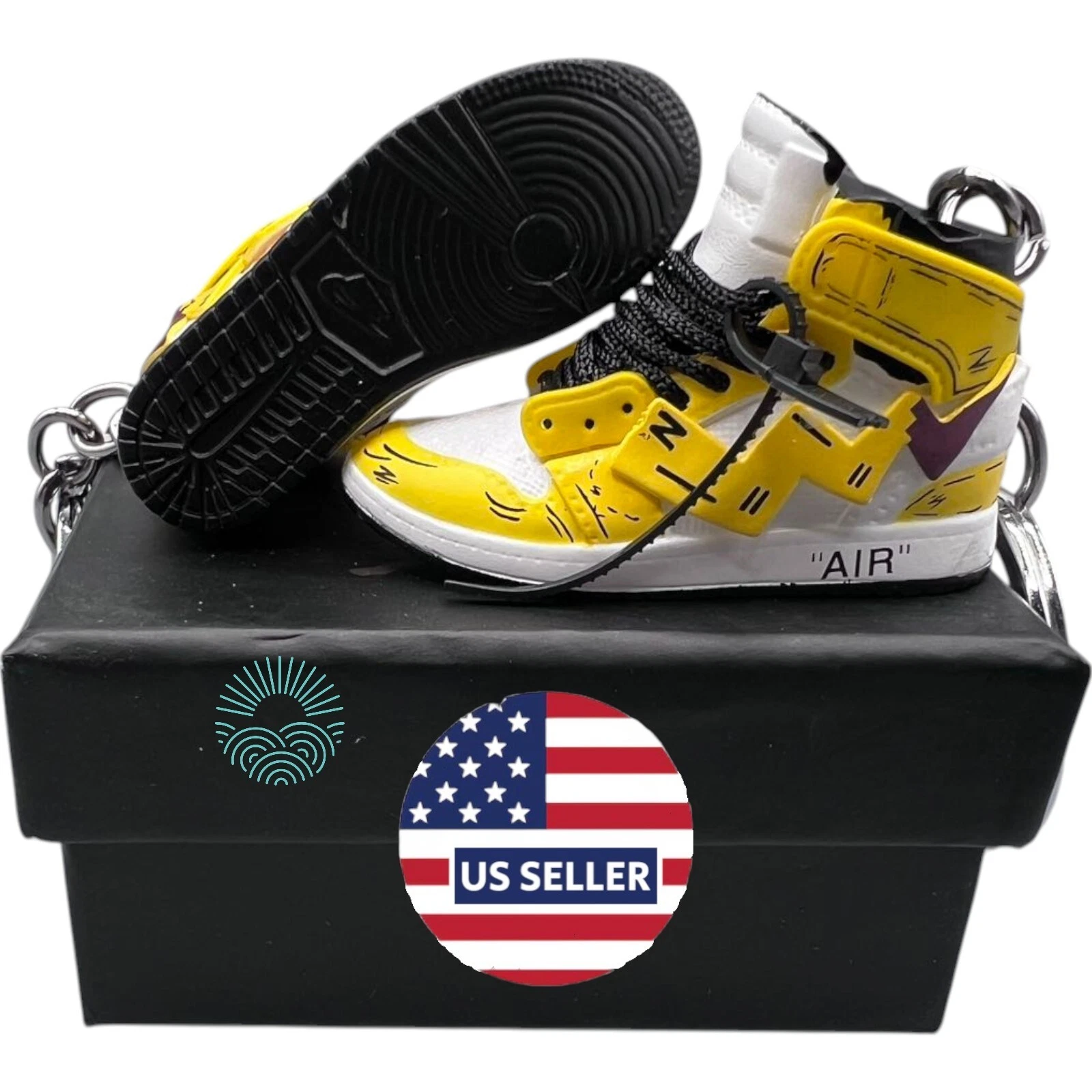Porte clés Chaussures Mini Jordan / AJ Sneaker Trainer Keyrings   Mini Porte clés Chaussures 3D