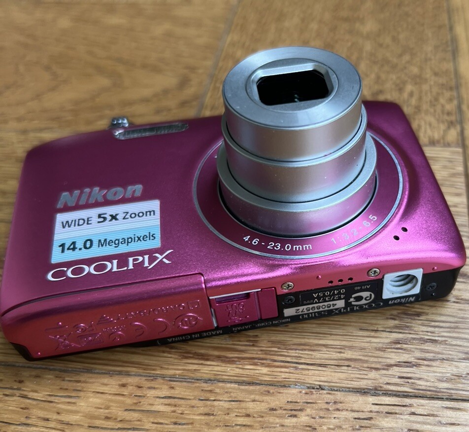 Nikon Digital Camera Coolpix S3100 Fresh Pink + 4gb Memory