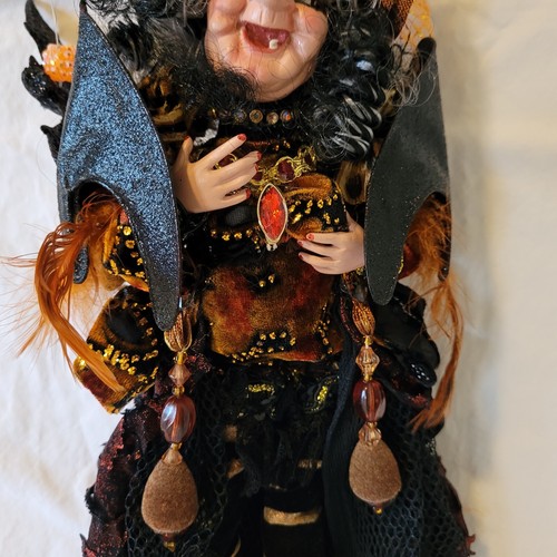 Mark Roberts Halloween Decorative Wicked Witch Sm Doll Posable 51-68100 17/500 - Picture 7 of 18