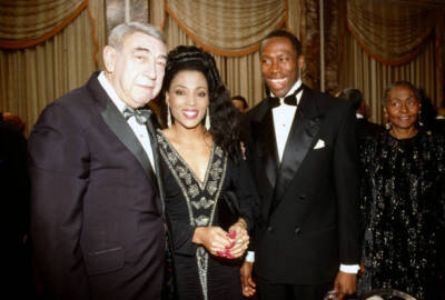 Florence Griffith Joyner and husband Al Joyner with sports a- Olympic 1988 Photo