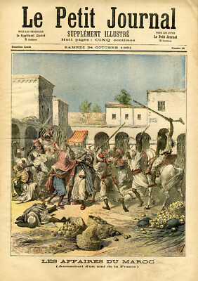 ''LE PETIT JOURNAL Nr. 48 vom 24.10.1891'' AFFAIRES DU MAROC /TAUFE DU YACHT STRELA