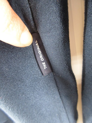 Ben Sherman Jacket Men Medium Blue Faux Suede Original Bomber Varsity Full Zip - Picture 5 of 12