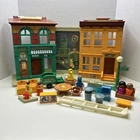 Vintage 1974 Fisher Price Little People Play Family SESAME STREET 938 SEE PHOTOS