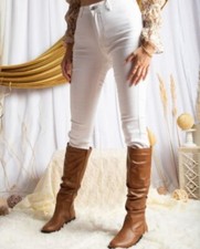 Crinkled Tall Brown Boots