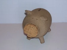 Stoneware Hand Crafted Pottery Piggy PIG Bank