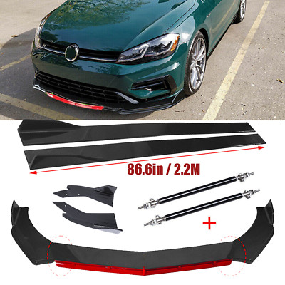 For Kia Optima K5 Forte Front Bumper Lip Spoiler Side Skirt Rear Lip Bod Carbon