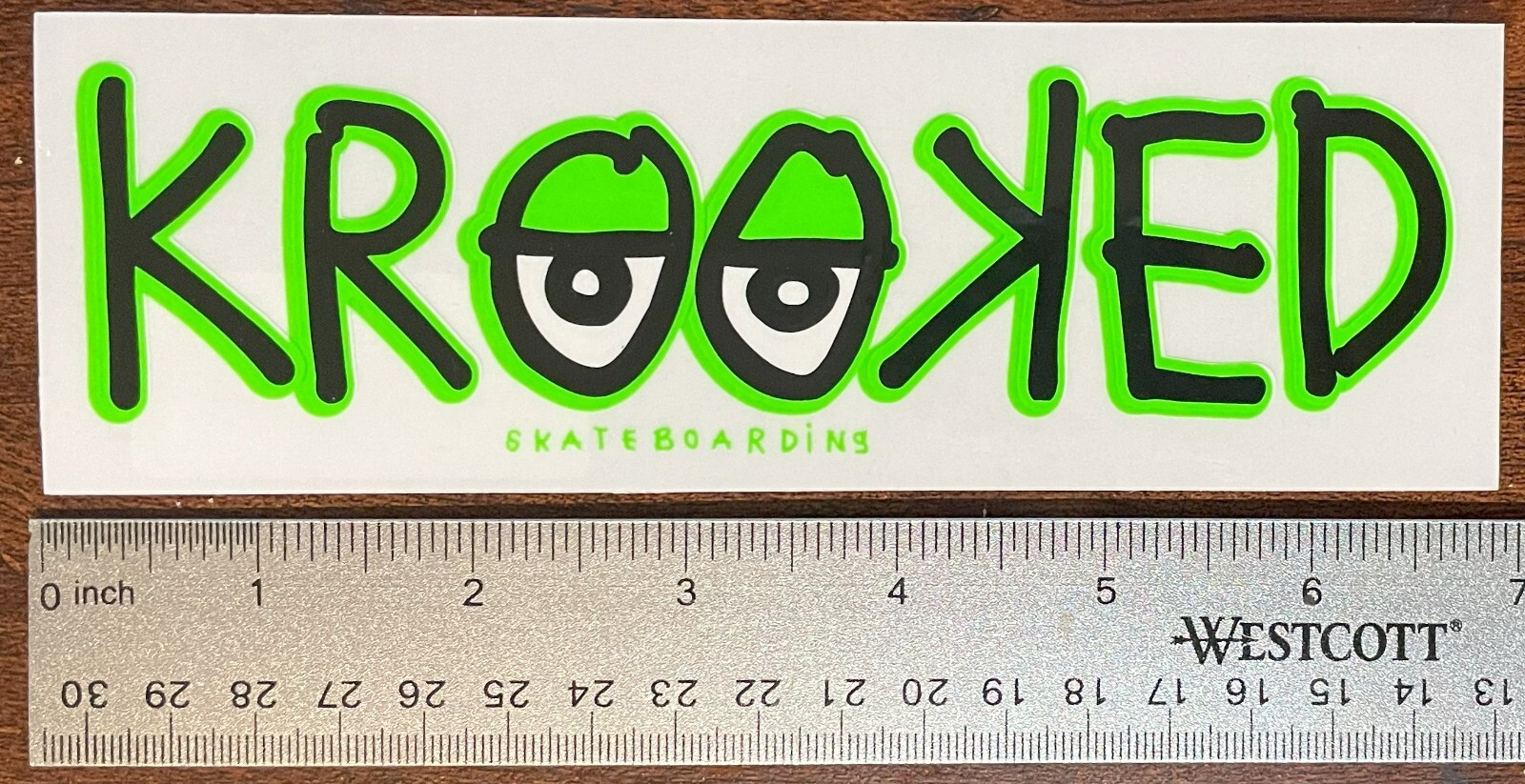 Ing Sticker 7 In X 2.25 In Multicolor Skateboard Decal