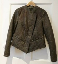 A.b.s By Allen Schwartz Ladies 100% Pu Leather Jacket Size M