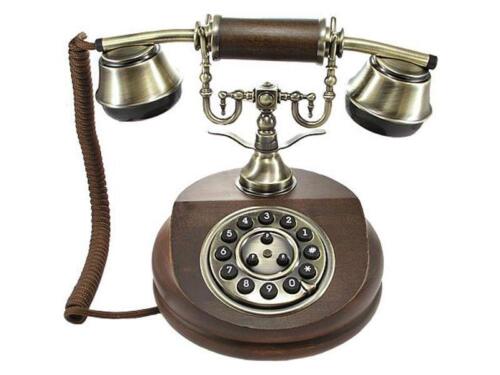 Ancien téléphone nostalgique avec nouvelle technologie 1913 marron - Photo 1/1