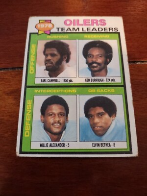 1979 Topps - #301 Earl Campbell, Elvin Bethea, Ken Burrough (RC)