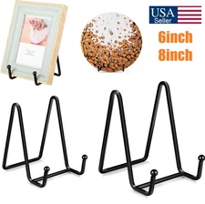 Metal Wire Easel Plate Holder Book Display Stand Plate Photo Frame Stand Hot USA