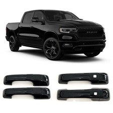 For 2019-2025 Ram 1500 Gloss Black 4 Dr Handle Cover With Smartkey All New Model For 2019-2025 Ram 1500 Gloss Black 4 Dr Handle Cover With Smartkey All New Model