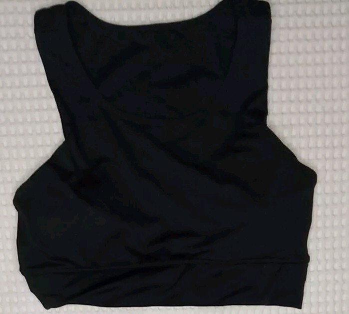 Nine Bull Womens Black Size XL Racerback Sports Exercise Bra 