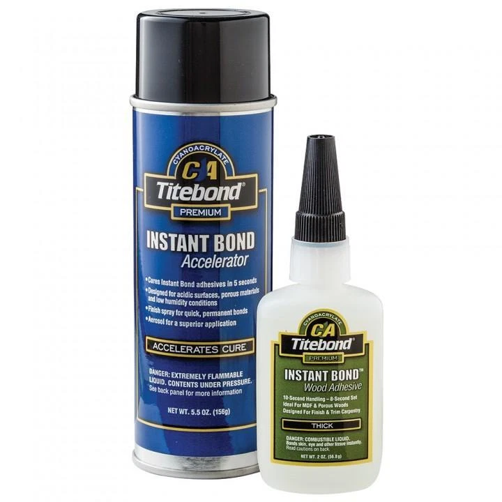 Titebond Instant Bond Dual Pack (4 oz Instant Bond & 5.5 oz Accelerator)