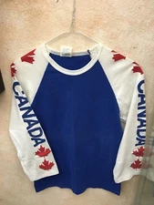 Canada and Maple Leaf vintage long sleeve t-shirt, small, early 1980s