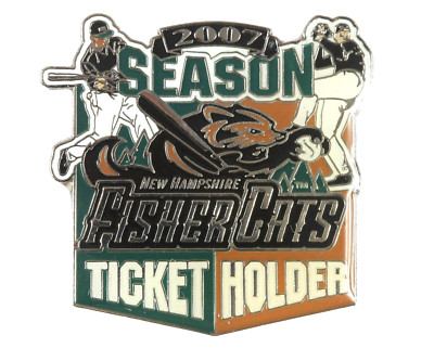 New Hampshire Fisher Cats 2007 Season Ticket Holder Pin Blue Jays MLB Affiliate