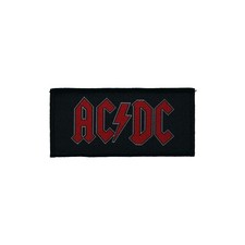 AC/DC Red Logo Music Band Battle Sew On Woven Patch 10-D Official