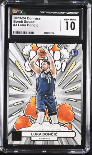 2023-24 Panini Donruss Bomb Squad Luka Doncic #3 CGC 10 Gem Mint Mavs Lakers