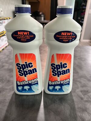 Vintage Spic And Span Bathroom Cleaner 28 Fl. Oz. Lot Of 2