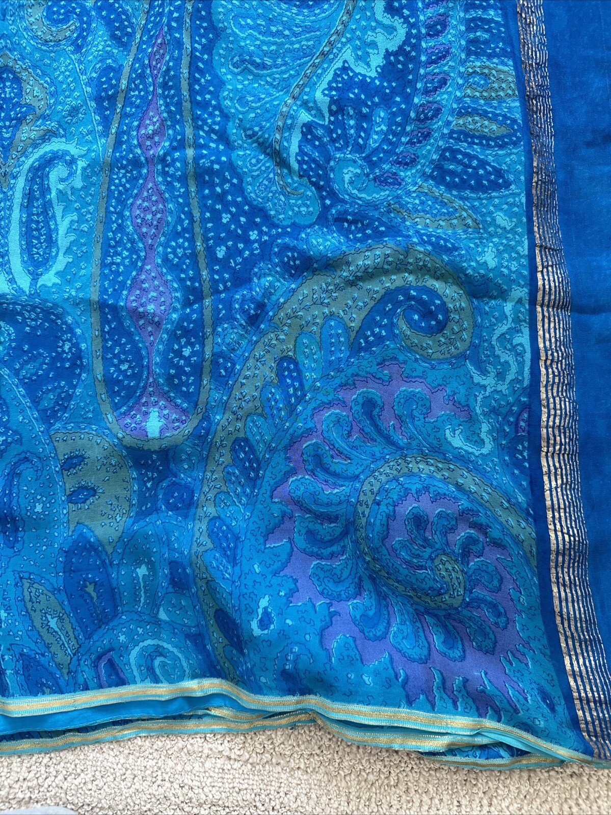 Printed Georgette Sari - image 7