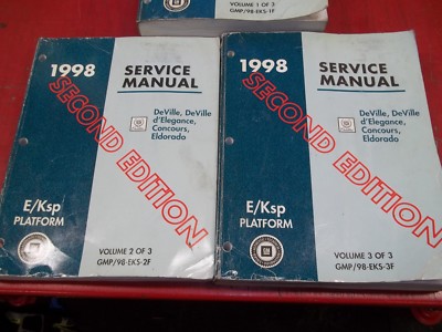 1997 Cadillac DeVille Eldorado Seville Service Shop Repair Manual Set