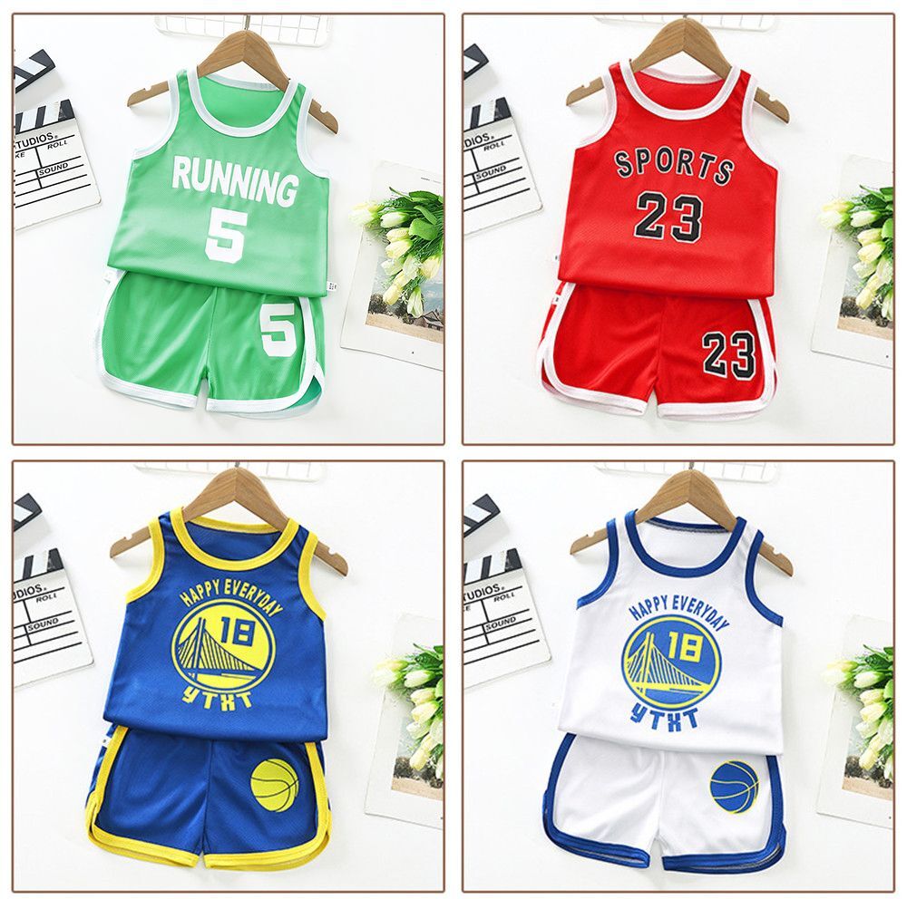 Children's Basketball Jersey-Shirt Shorts Sport Uniforms Toddler