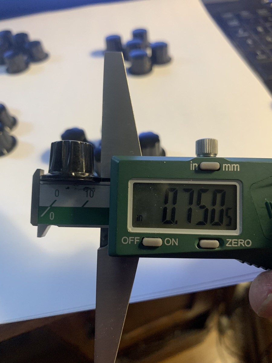Manopole Daka-Ware Nere Per Amplificatore Valvole Radio Manopole Audio