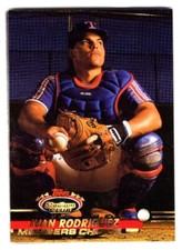 IVAN RODRIGUEZ  RANGERS  1993 TOPPS STADIUM CLUB #592 - MEMBER'S CHOICE SP!!