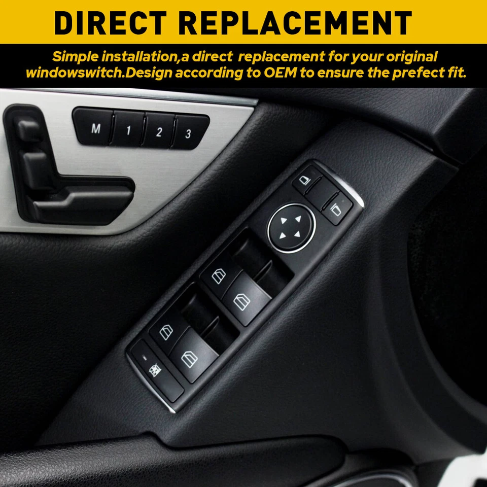 Nuevo interruptor de alimentación de control de ventana maestra del lado del conductor para MERCEDES-BENZ G63 G65 AMG Foto 4 de 4