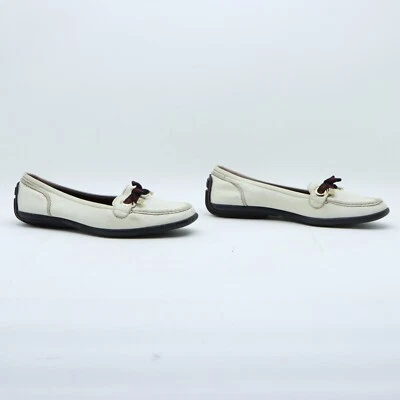 Mocassins Gucci Usés Taille EU 39 1/2 (Cod.CS2011) En Cuir Blanc - Photo 1/4