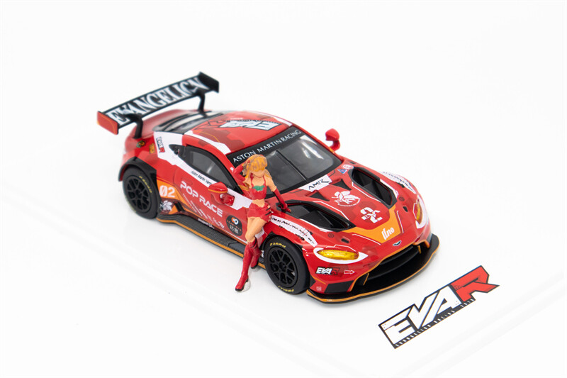XCartoys x Pop Race 1:64 AM GT3 red Diecast Model Car