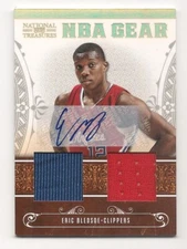 2011 PANINI ERIC BLEDSOE NATIONAL TREASURES NBA GEAR AUT0 CARD #28 07/30