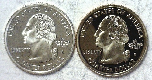 2002-S Indiana Statehood Quarter Silver & Clad Proofs 2 Coin Set - Picture 3 of 3