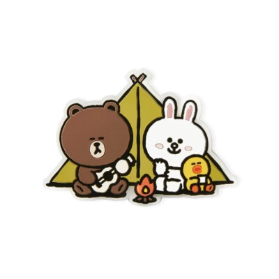 Line Friends Official Merchandise Brown, Cony And Sally Camping