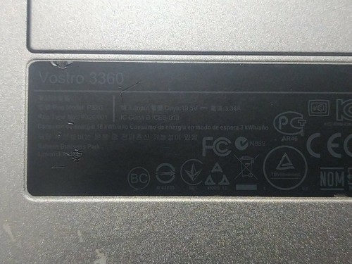 Dell Vostro 3360 13.3" Laptop for Parts / Repair - Picture 4 of 11